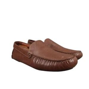 Alfani Shoes Mens 9.5 Driving Loafers Slip On Moccasin Leather 360 Flex Casual